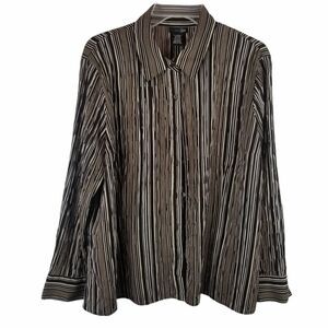 East 5th Career Wear Blouse. Size XL. Stripes.